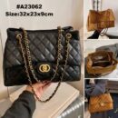 Quilted Chain Shoulder Tote Bag
