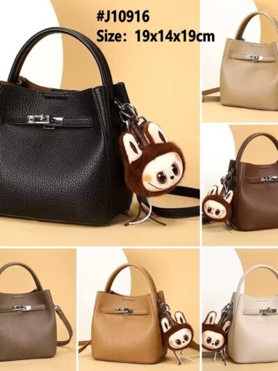 Mini Lock Bucket Handbag