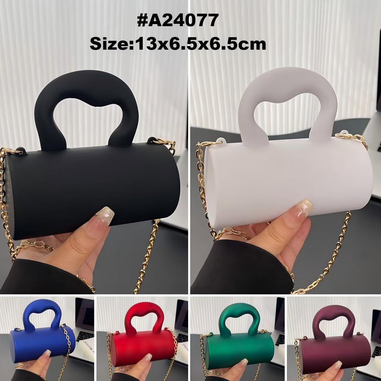 Mini Cylinder Top-Handle Chain Bag