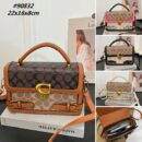 Signature Canvas Lock Top-Handle Crossbody Bag