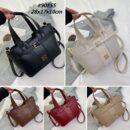 Structured Belted Tote Handbag