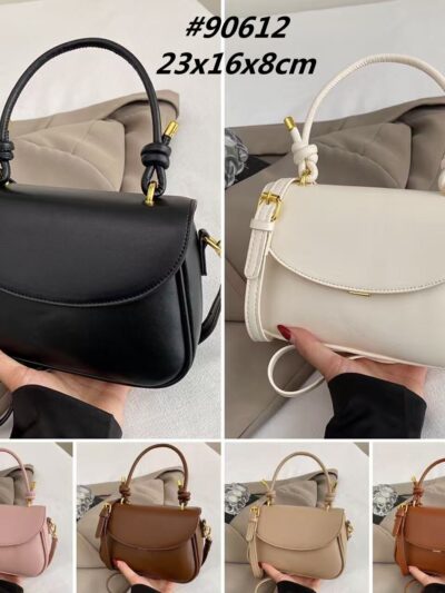 Knot-Handle Flap Crossbody Bag